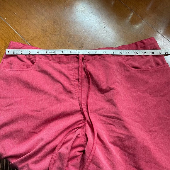 Scrub Pants 2XL Grey's Anatomy By Barco Red high Waisted Elastic Waist Pockets - Picture 4 of 8